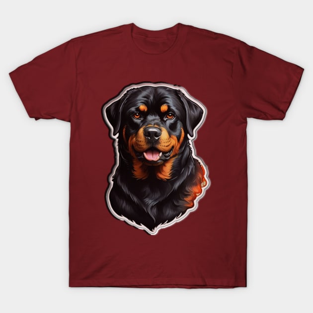 Rottweiler dog T-Shirt by HTA DESIGNS